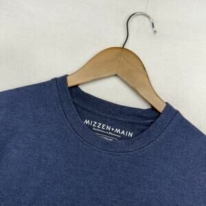 Mizzen Main Sweatshirt Men's Medium Blue Performance Fairway Crew Pullover Golf